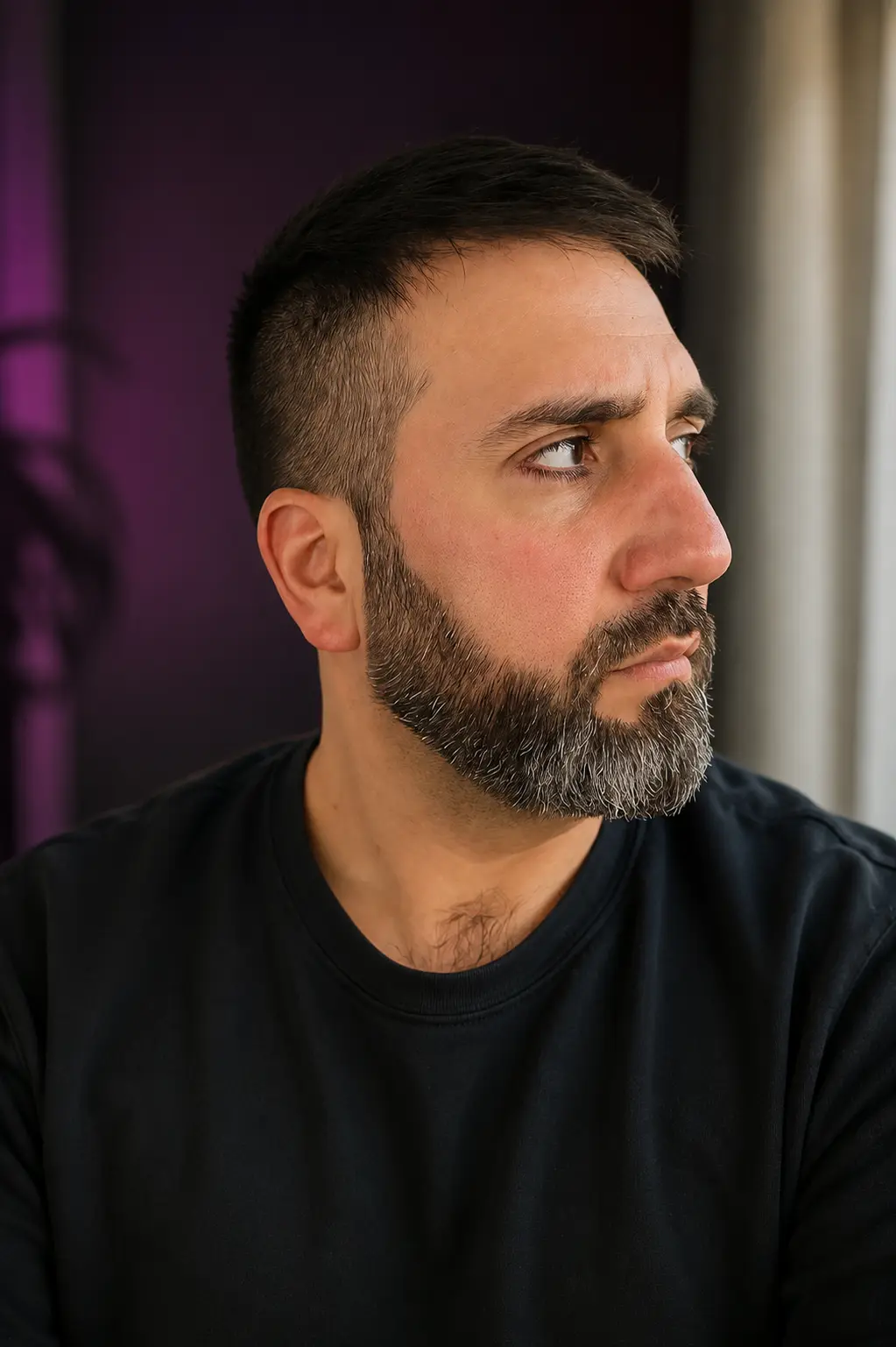 LICIOUS en un momento introspectivo, retrato editorial